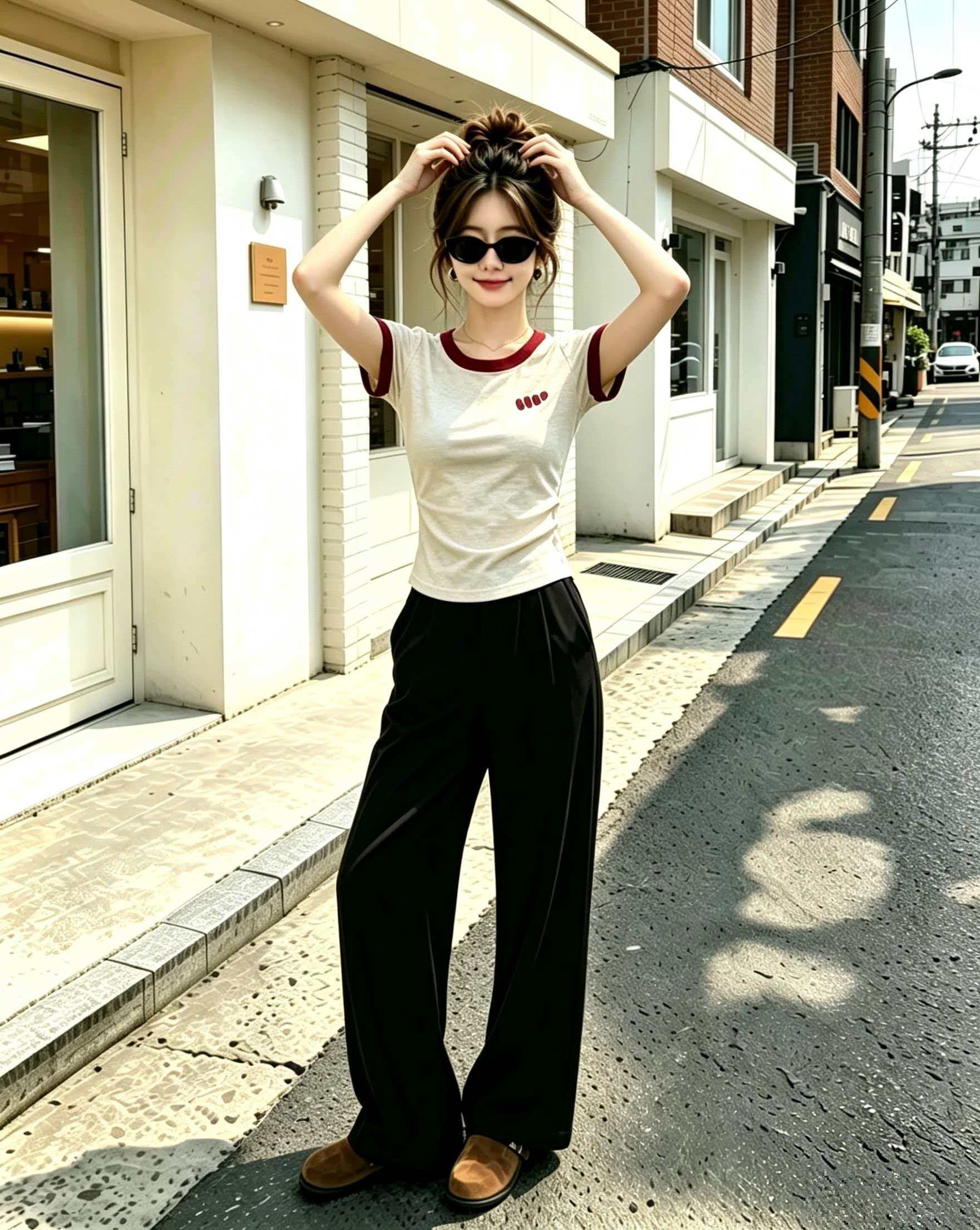 Women's Color Block Short Sleeve T-Shirt 2026 Summer Casual Cotton Top - Style 04ff61 - Image 4