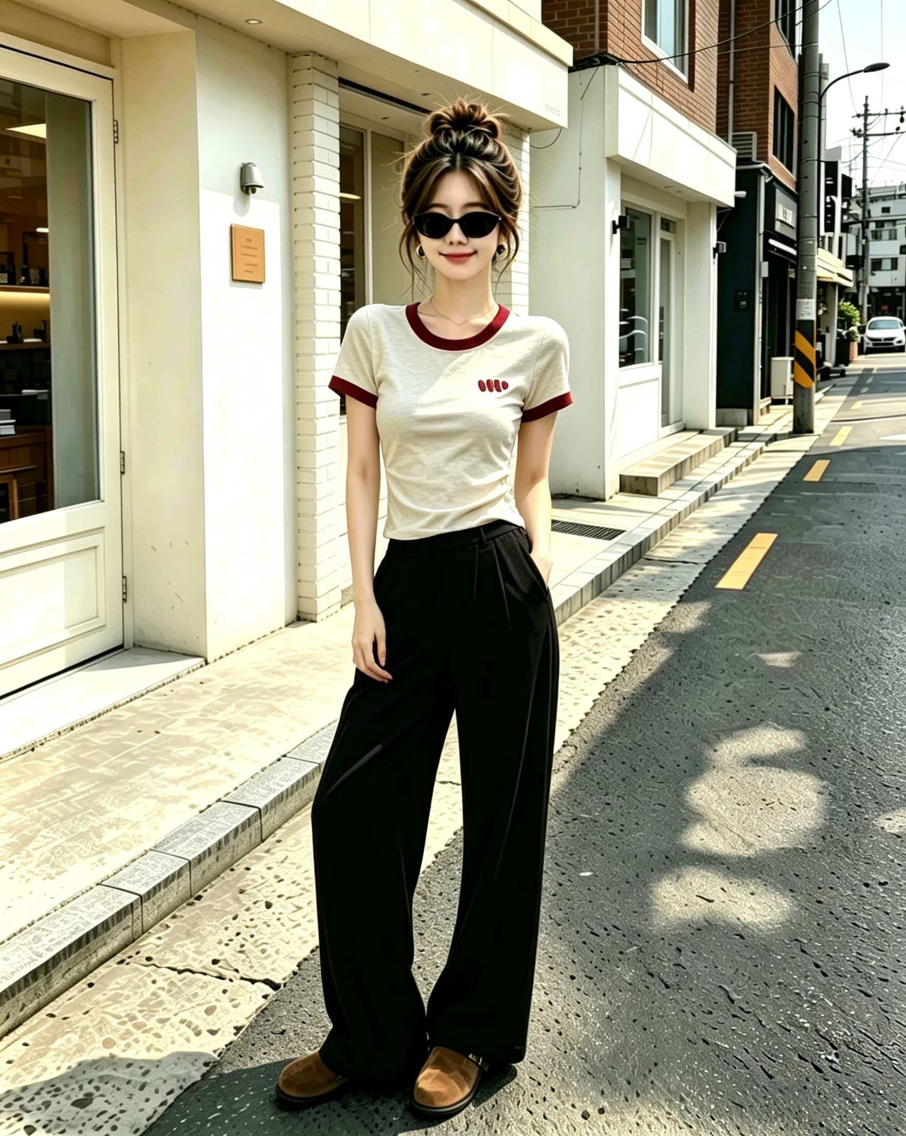 Women's Color Block Short Sleeve T-Shirt 2026 Summer Casual Cotton Top - Style 04ff61 - Image 3