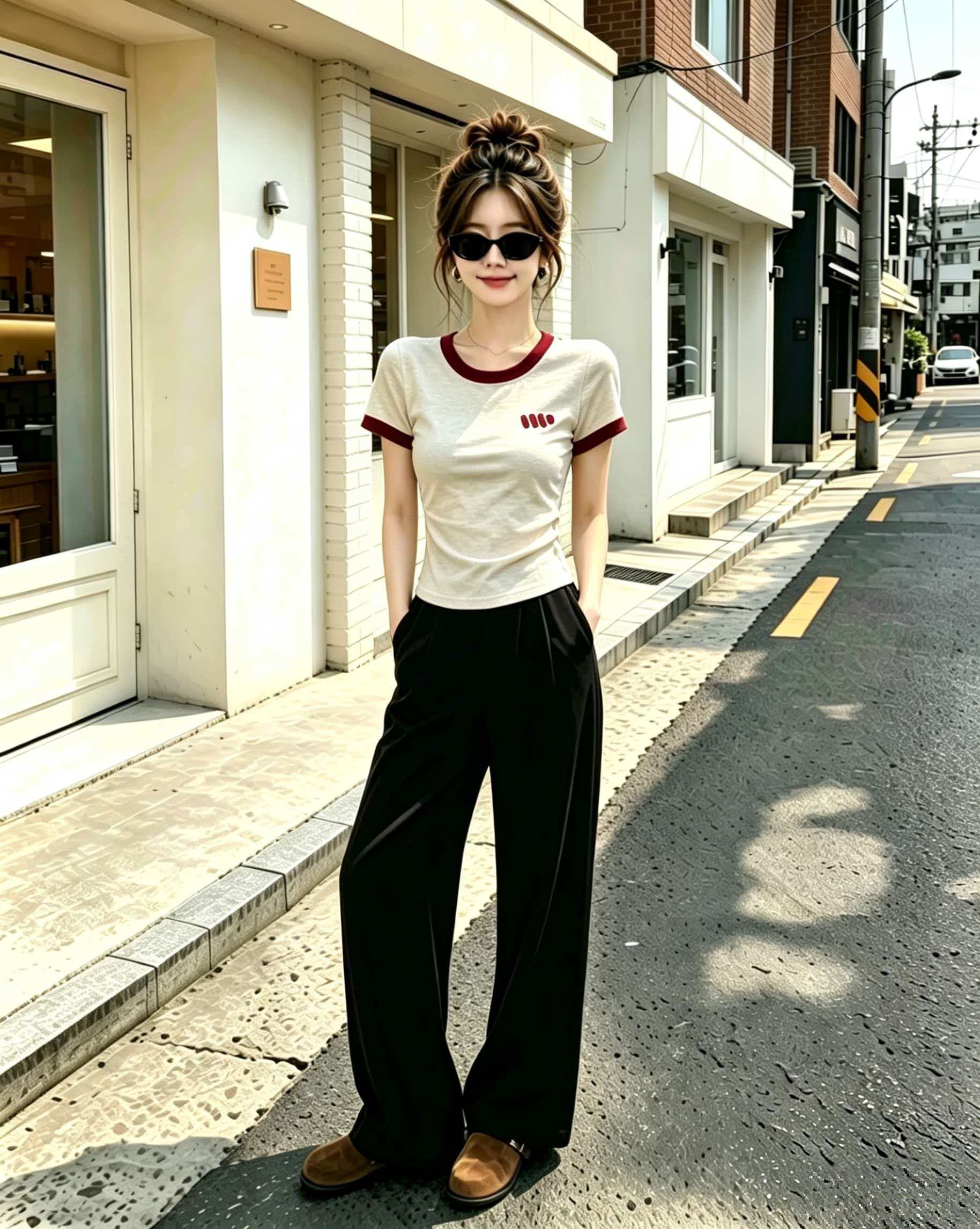Women's Color Block Short Sleeve T-Shirt 2026 Summer Casual Cotton Top - Style 04ff61
